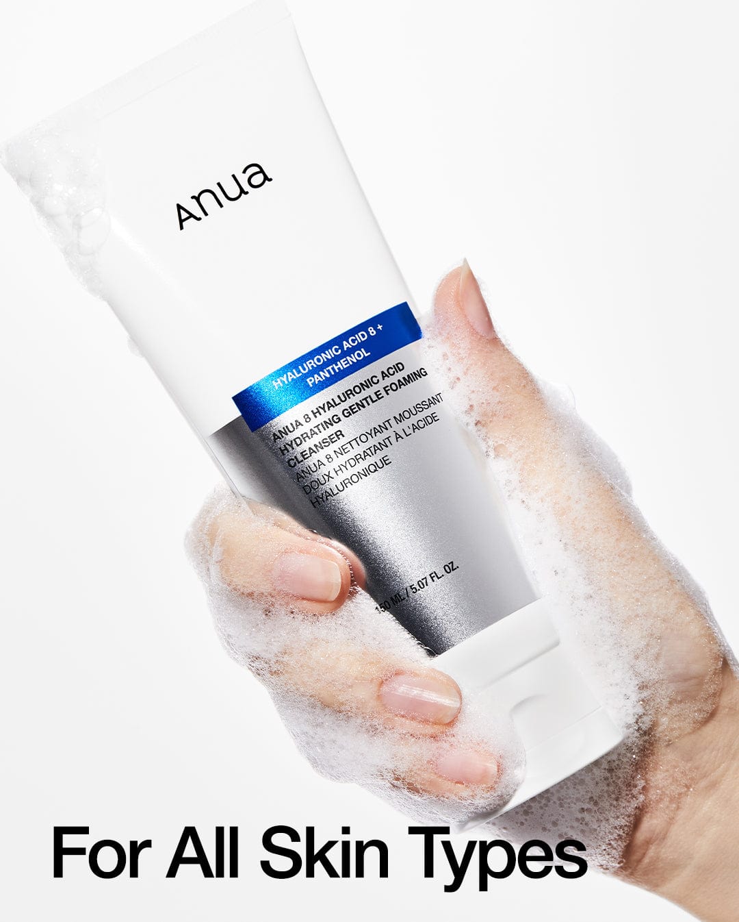 Nettoyant Moussant Doux Hydratant à l'Acide Hyaluronique 8
