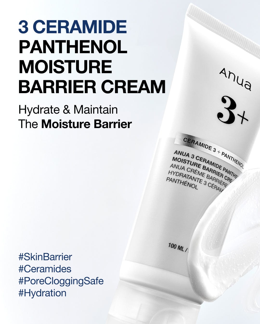 Crème Barrière Hydratante 3 Céramides et Panthénol